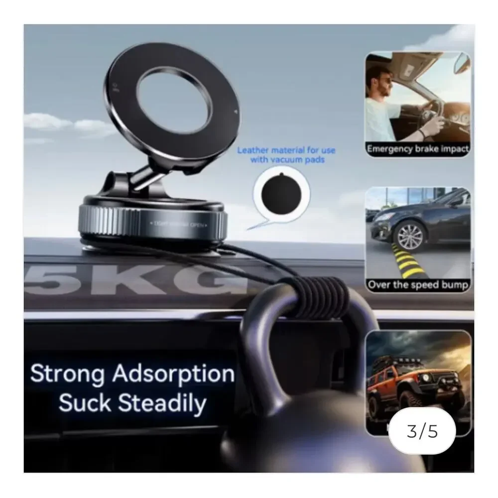 WESDAR MAGNETIC SUCTION PHONE MOUNT 360 rotation I Phone Car Phone Holder